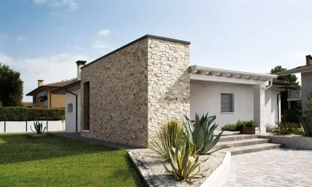 Кварцит, 3D панель из камня, 350х180 мм, Modern Beige Quartz