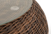 Стол журнальный из искусственного ротанга, Барселона, овальный цвет: коричневый