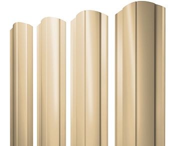 GL Штакетник Круглый, фигурный 0.4 мм, PE, RAL 1014