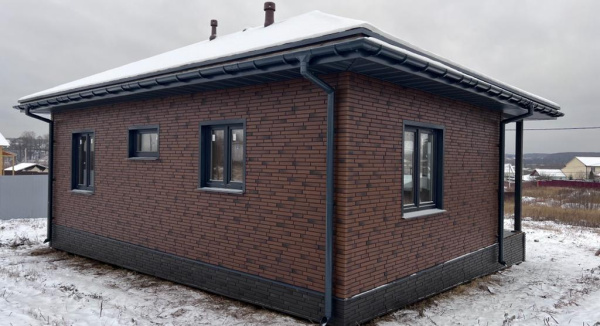 Водосточная система ПВХ Docke Lux, Ø140/100 мм, цвет: графит