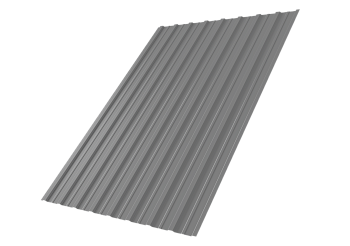 Профилированный лист GL C10 A, 0.5 мм, Satin, RAL 9006