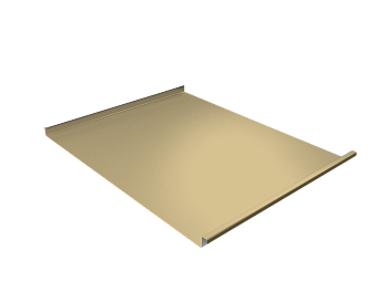 Фальц двойной стоячий Grand Line, 0.45 мм, PE, RAL 1014