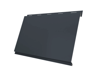 Металлический сайдинг Grand Line, Вертикаль Classic 0.5 мм, Satin Matt ТХ, RAL 7024