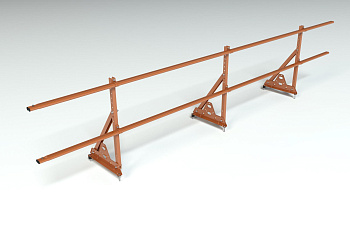 Ограждение кровельное, универсальное Roofsystems Elite Smart, H=600 мм RAL 8004, L=3000 мм