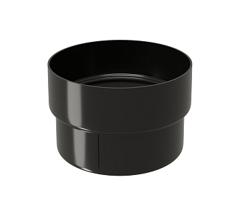 Муфта трубы соединительная пвх, Grand Line Ø 87 мм, цвет: чёрный