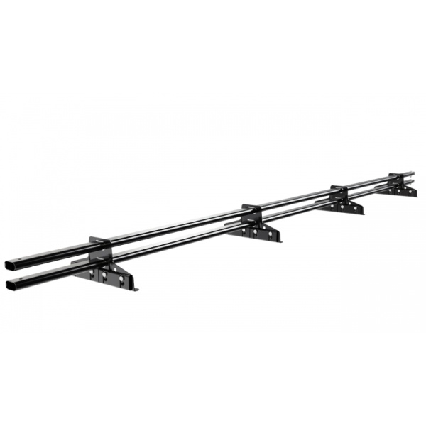 Снегозадержатель для фальцевой кровли Borge L=3000 мм, 4 опоры, 2 трубы, овал 25х45 RAL 9005 matt