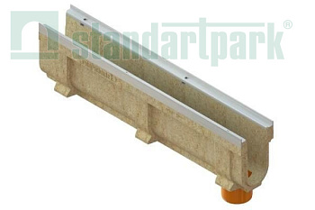 Лоток водоотводный Standartpark, CompoMax Drive DN100, D400, h260, ПВ-Ус /усиленный/, арт: 7067109