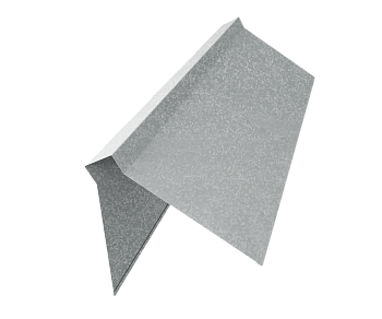 GL Планка конька плоского, 220х50х220 мм 0.45 мм, Zn, б\ц, L=3000 мм