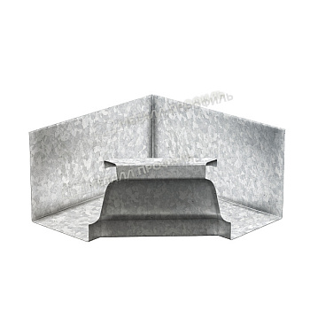 Угол желоба внутренний, Металл Профиль Бюджет, Ø120х86 мм, Zn