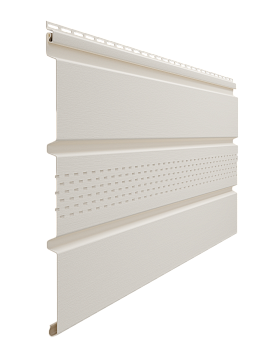 Софит пвх Docke, центральная перфорация, L=3000 мм серия Standart, цвет: пломбир