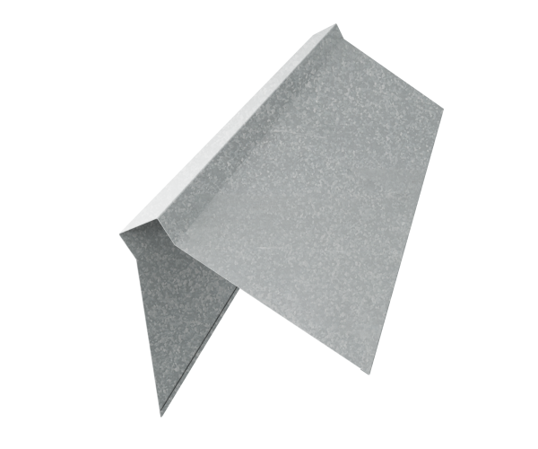 GL Планка конька плоского, 220х50х220 мм 0.45 мм, Zn, L=2000 мм