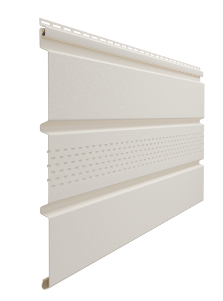 Софит пвх Docke, центральная перфорация, L=3000 мм серия Standart, цвет: пломбир