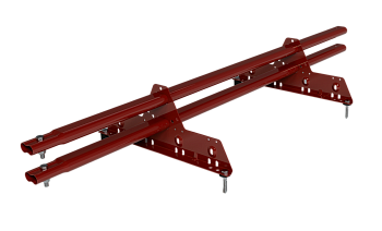 Снегозадержатель универсальный Roofsystems Prestige Next 2 опоры, 2 трубы, овал 45х25, L=1200 мм, RAL 3009