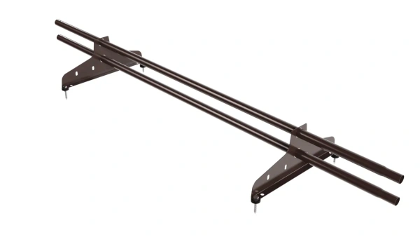 Снегозадержатель универсальный NewLine L=1500 мм, 2 опоры, 2 трубы круг Ø25 мм RAL 8017