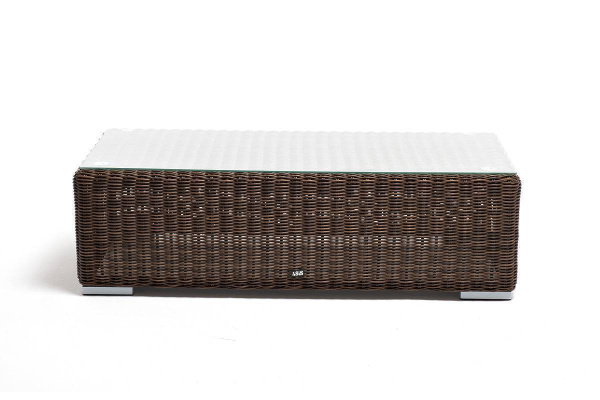 Стол журнальный из искусственного ротанга, Боно цвет: коричневый