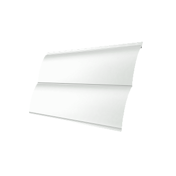 Металлический сайдинг Grand Line, Блок-хаус new 0.45 мм, Drap TX, RAL 9003