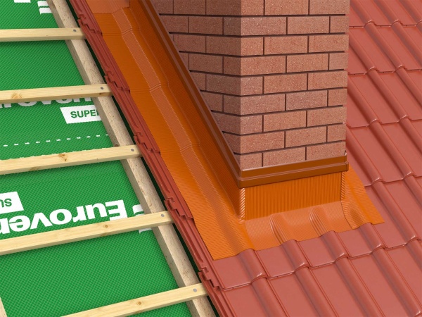 Самоклеющаяся аллюминиевая лента Eurovent FLEX STANDARD 300х5000 мм, цвет: кирпичный