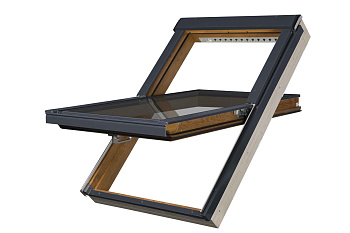 Мансардное окно Fakro, 114х118 см РТР-V/GO U3, ПВХ, однокамерный стеклопакет с вентклапаном