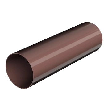 Труба водосточная, Технониколь, оптима Ø80 мм, L=1500 мм, цвет: коричневый
