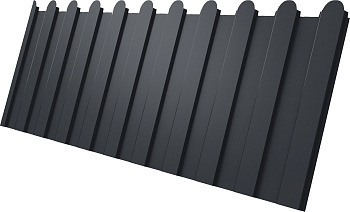 Профилированный лист GL C 8 A, фигурный, 0.5 мм, PurLite матовый, RAL 7024