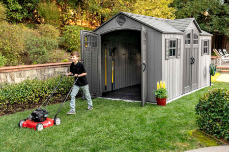 Сарай пластиковый Lifetime WoodLook 15'*8' DD, 4.57 м²