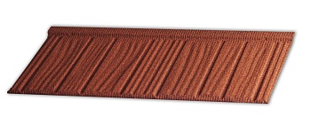 Композитная черепица Gerard Shake, 1250х371 мм цвет: Rosso