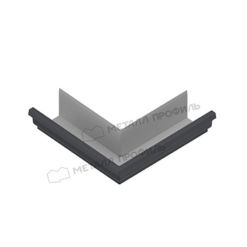 Угол желоба наружный, Металл Профиль Бюджет, Ø120х86 мм, RAL 7024