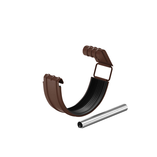 Соединитель желоба в комплекте Aquasystem Премиум Ø125 мм, PU Matt, RAL 8017