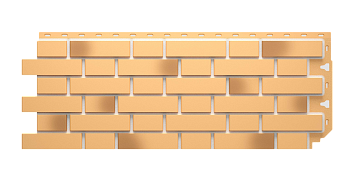 Фасадные панели Docke Флемиш, 1183х443 мм Premium, цвет: желтый жженый