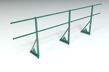 Ограждение кровельное, универсальное Roofsystems Econom Smart, H=900 мм RAL 6005, L=3000 мм
