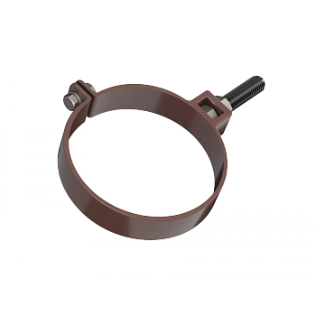 Хомут трубы, Технониколь пвх, стандарт Ø82 мм, цвет: коричневый