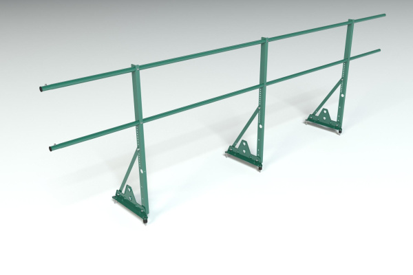 Ограждение кровельное, универсальное Roofsystems Econom Smart, H=900 мм RAL 6005, L=3000 мм