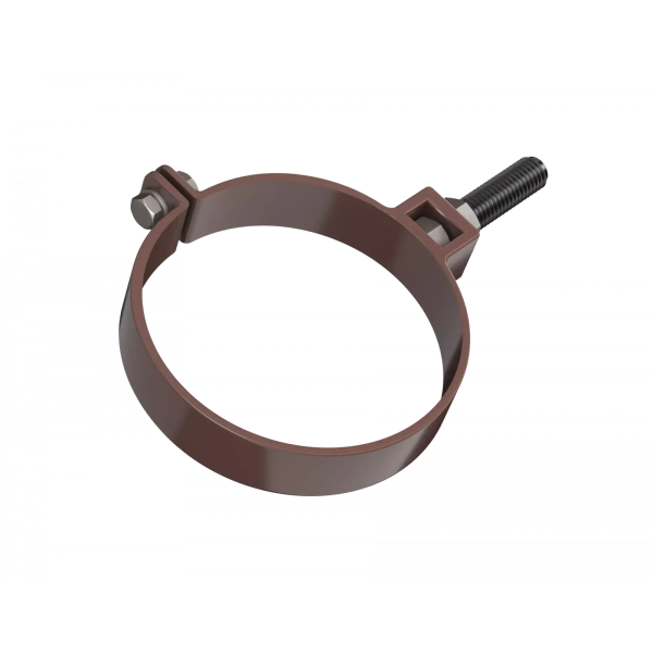 Хомут трубы, Технониколь пвх, стандарт Ø82 мм, цвет: коричневый