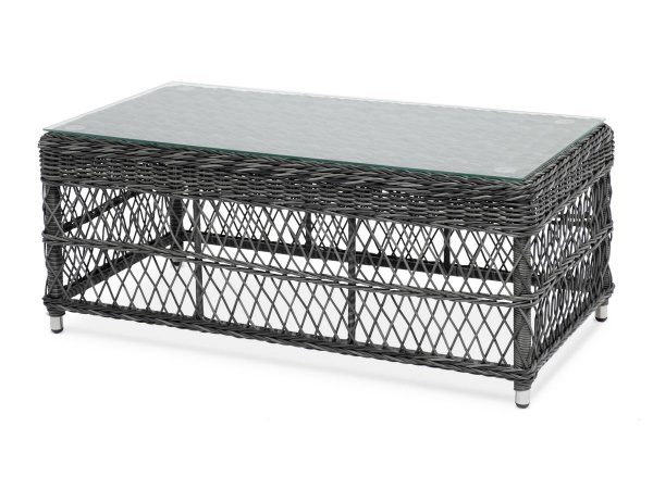 Стол журнальный из искусственного ротанга, Гранд Латте цвет: графит