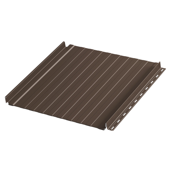 Фальцевая панель Aquaclick, Силуэт 8, с подгибом 0.5 мм, Polyester, Zn 140 г/м², RR 32