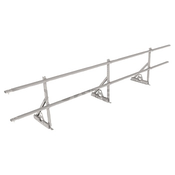 Ограждение кровельное для фальцевой кровли Roofsystems Prestige Next фальц, H=600 мм RAL 9003, L=3000 мм