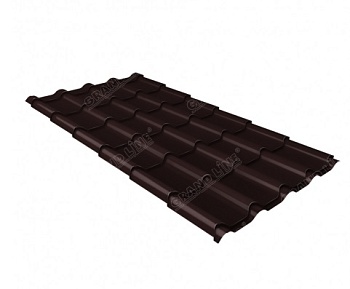 Металлочерепица Grand Line Kamea 0.5 мм, Atlas X, RAL 8017