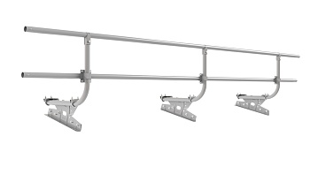 Ограждение кровельное для фальцевой кровли Borge, H=600 мм, L= 3000 мм RAL 7004