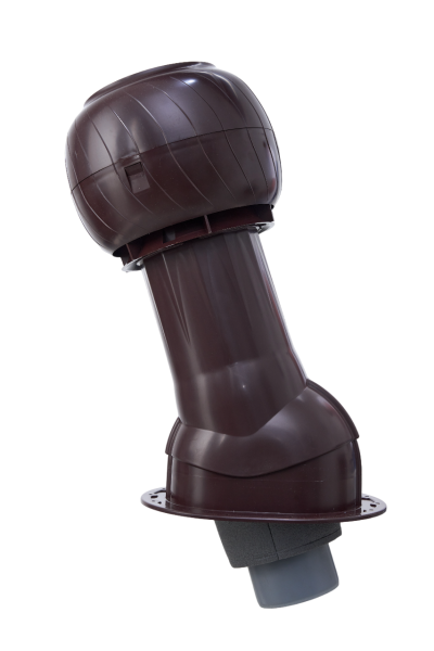 Комплект канализации Gervent Statik для кровли фальц и гибкая черепица 110/ИЗ/160 мм коричневый