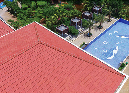 Керамическая черепица Rongguan Flat, цвет: медный