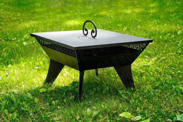 Костровой очаг, 620х620 мм, H=450 мм, "Афины"