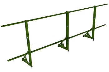 Ограждение кровельное, универсальное Promo Next, H=900 мм RAL 6002, L=3000 мм