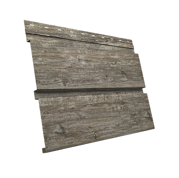 GL Софит металлический Квадро Брус, без перфорации 0.45 мм, Print Elite, Nordic Wood TwinColor