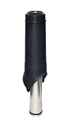 Вентиляционный выход Krovent Pipe-VT IS 125/700 мм черный