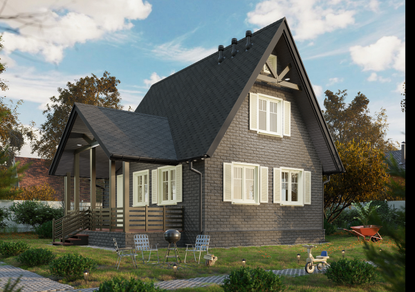 Битумная черепица, Docke, Eurasia, Шестигранник цвет: серый, 3 м² / уп.