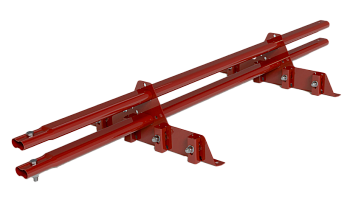 Снегозадержатель для фальцевой кровли Roofsystems Prestige Master фальц, 2 опоры, 2 трубы, овал 45х25, L=1500 мм, RAL 3009