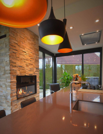 Сланец, 3D панель из камня, 350х180 мм, Modern Beige Slate