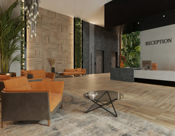 Керамогранит, Пиастрелла, 600х600х10 мм, ректификат, Дизайнерский технический LE612, полированный, legno дерево