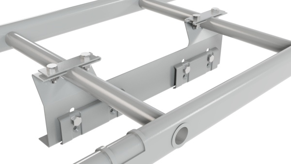 Лестница кровельная Borge, для фальцевой кровли, L=2700 мм RAL 9006