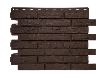 Фасадные панели Альта Профиль, Рижский кирпич ЭКО, 800 х 590 мм цвет: коричневый